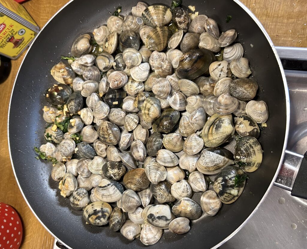 add all the clams