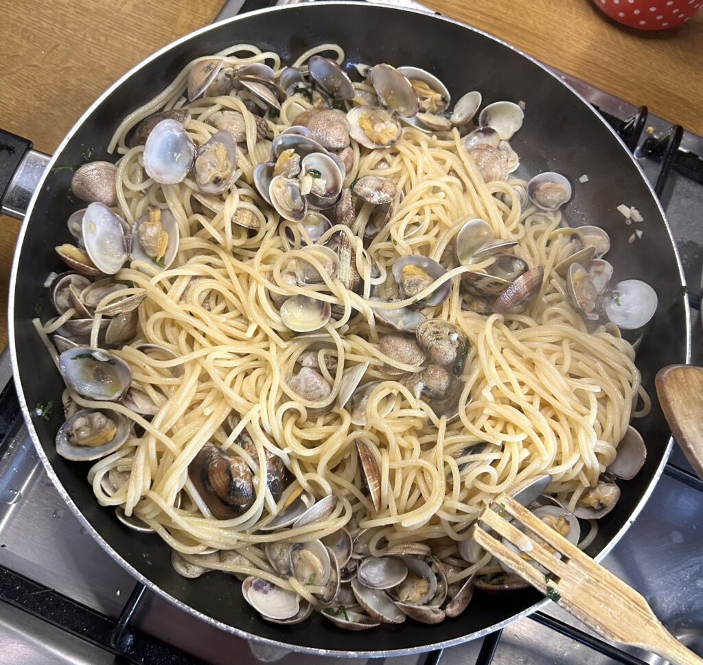 spaghetti with the clams