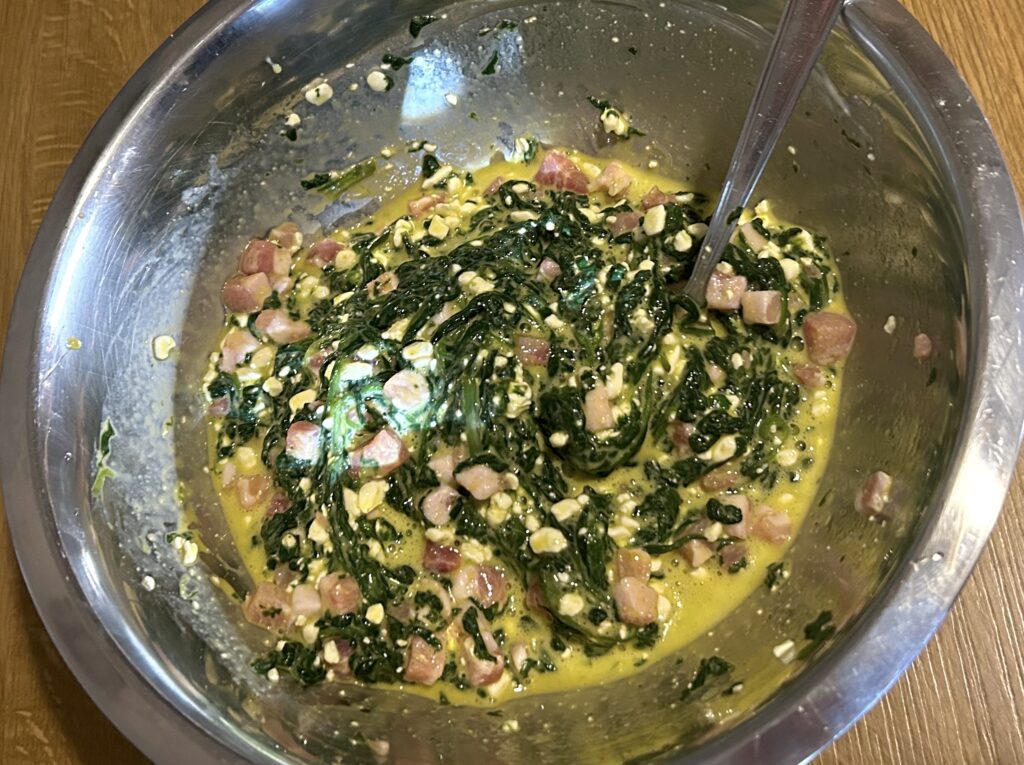 mix with cottage cheese