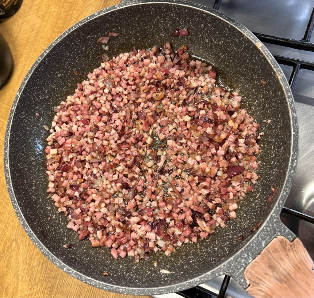 onion and speck