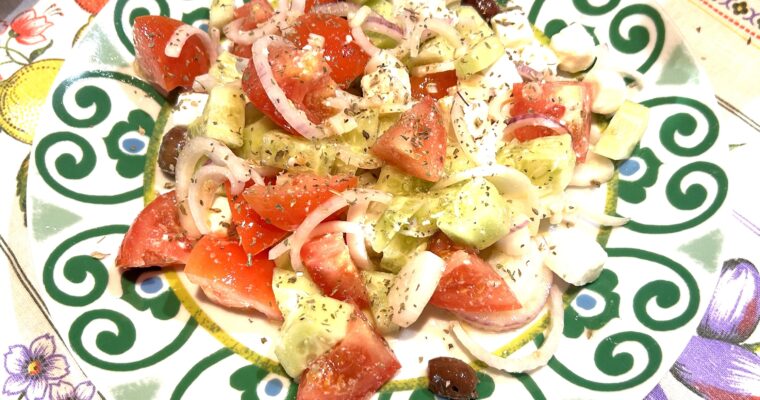 Insalata greca (Greek salad)