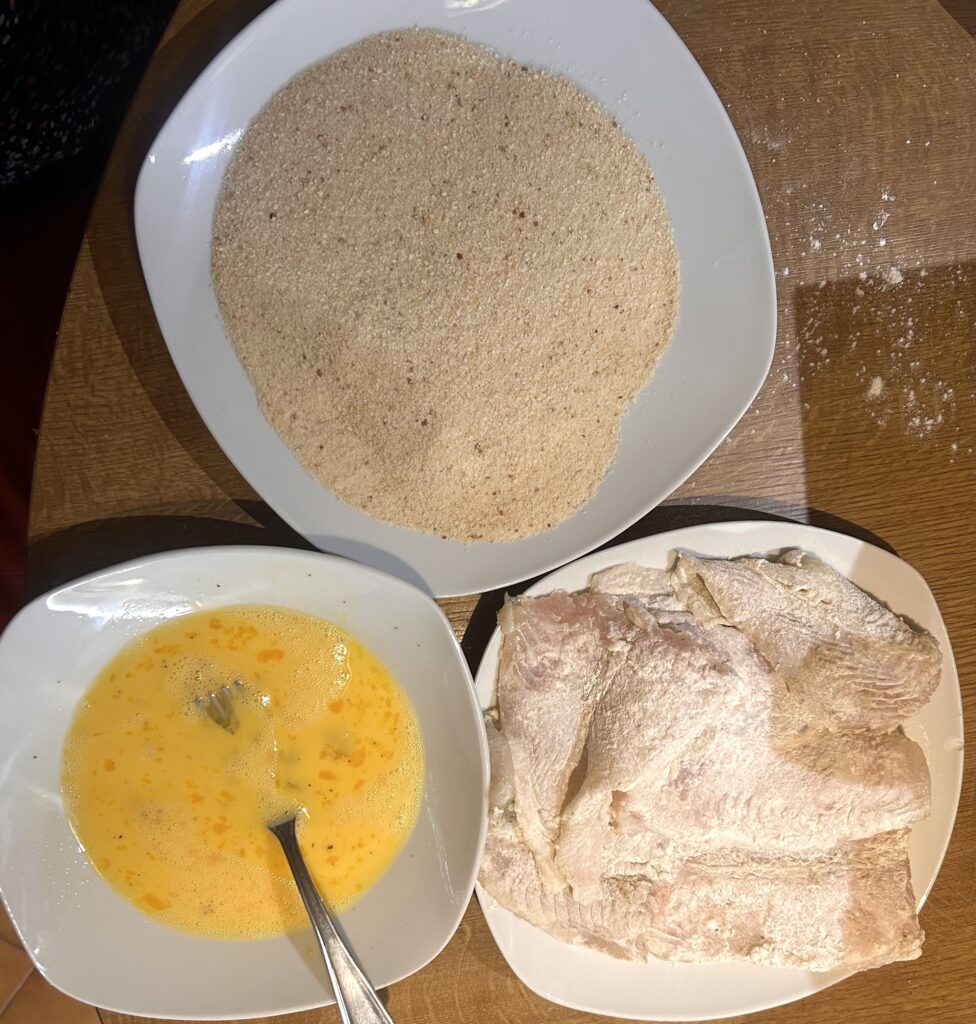 pangasio-uova sbattute-pangrattato