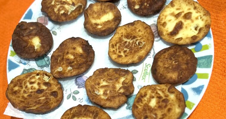Frittelle salate con ricotta-Savory Fritters with Ricotta