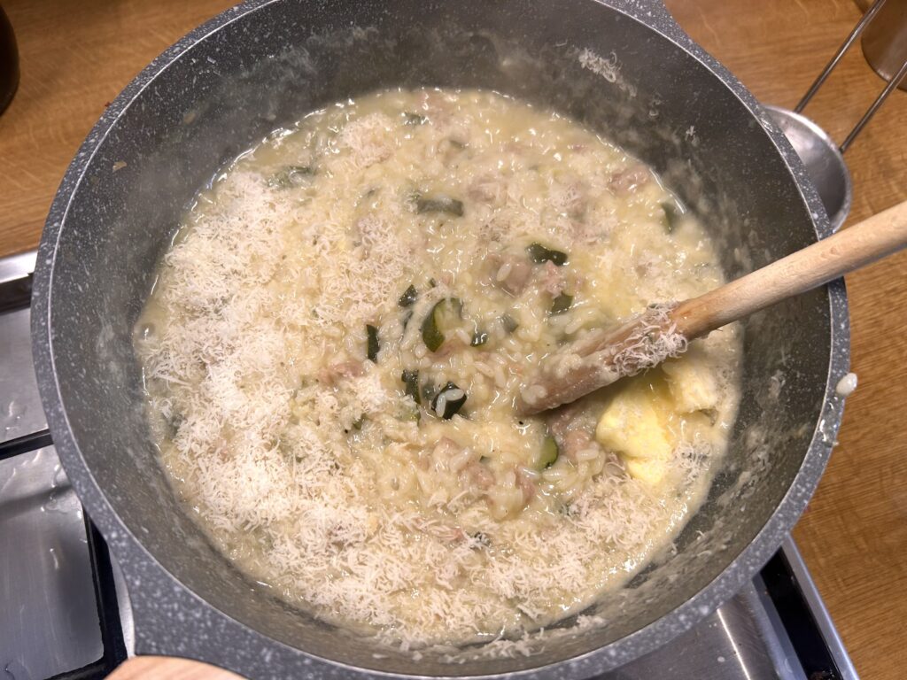 cottura finale del risoto