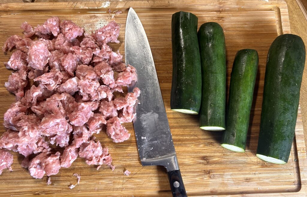 zucchine e salsiccia